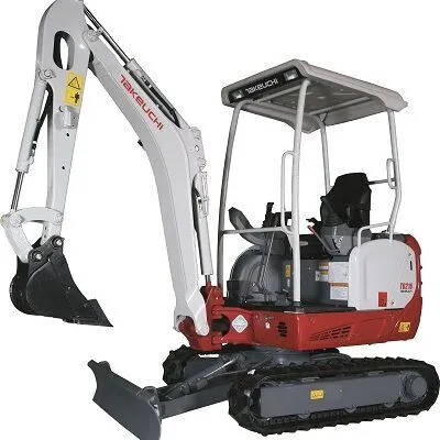 Takeuchi TB216 compact excavator with canopy