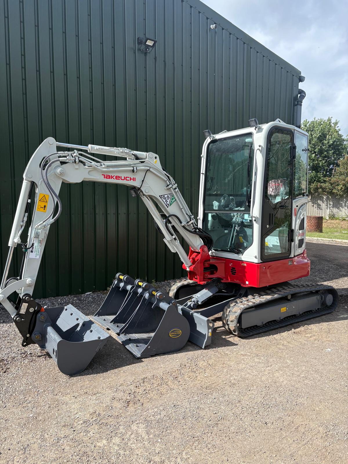 Takeuchi mini excavator available when customers create a plant hire account